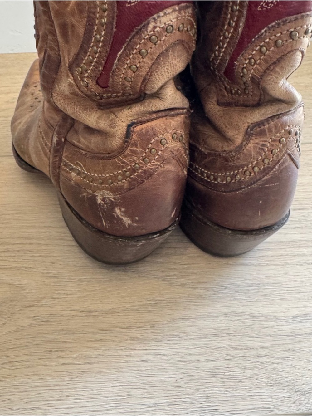 Lucchese Classics Women's Leila Western Boot, Nude, size 8. B US - Picture 12 of 15